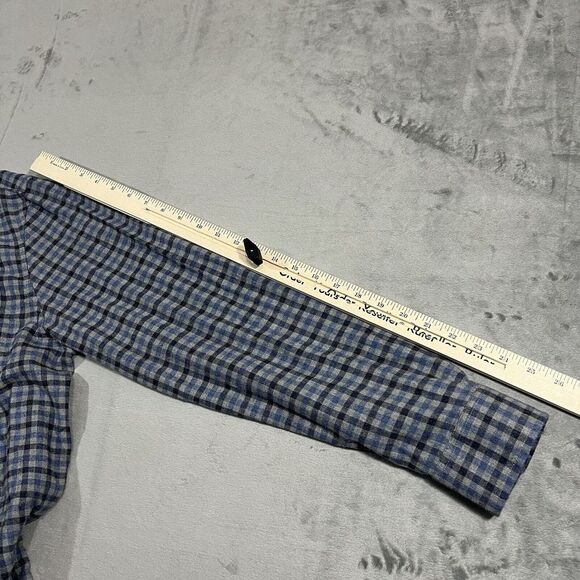 Johnnie O Hangin Out Button Down Plaid Flannel Shirt XL Buffalo Check Thick Soft - Picture 7 of 10
